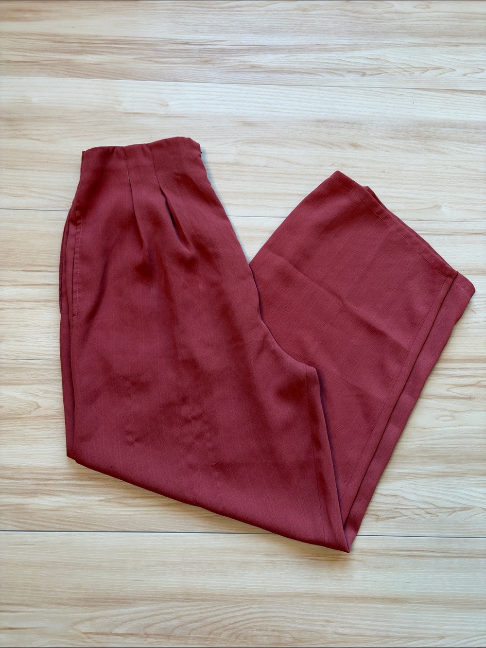 Clay pleated trouser pants